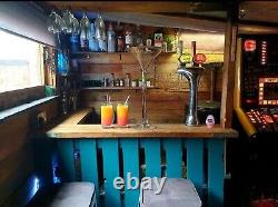 12x8 Home Garden bar pub cocktail summerhouse shed man cave beer pump log burner