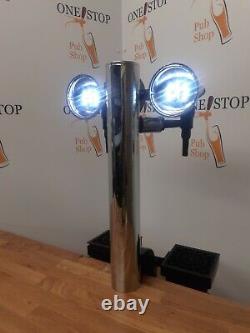 2 Tap Beer Pump T Bar Font With Taps And Handles