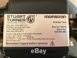 2015 Stuart Turner Monsoon 3.0 Bar Twin Standard Shower Pump Positive 46416 3