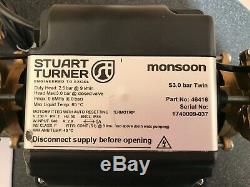 2017 Stuart Turner Monsoon 3.0 Bar Twin Standard Shower Pump Positive 46416 3