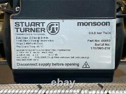 2017 Stuart Turner Monsoon 3.0 Bar Twin Universal Shower Pump Negative 46410 3