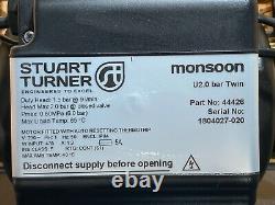 2018 Stuart Turner Monsoon 2.0 Bar Twin Universal Shower Pump Negative 46480 2 3