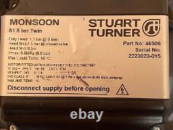 2022 Stuart Turner Monsoon 1.5 Bar Twin Standard Shower Pump Positive 46506 2