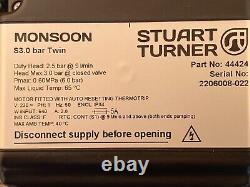 2022 Stuart Turner Monsoon 3.0 Bar Twin Standard Shower Pump Positive 46416 3