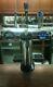 3 Way chrome Beer Pump man cave or home bar with drip trays