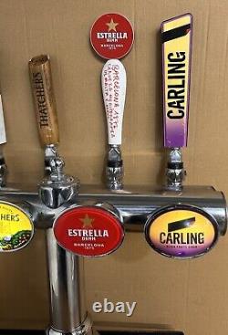 4 Way Beer Pump/ Beer Font / Pub / Bar/ Mancave/Carling/ Estrella/Carlsberg