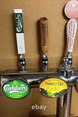 4 Way Beer Pump/ Beer Font / Pub / Bar/ Mancave/Carling/ Estrella/Carlsberg