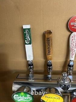 4 Way Beer Pump/ Beer Font / Pub / Bar/ Mancave/Carling/ Estrella/Carlsberg