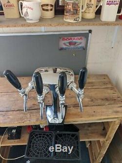 4 Way Chrome Cobra Beer Pump Tbar Font Taps And Handles Home Mobile Bar Beer