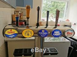 5 Taps Beer T-Bar, Beer Pump, Tap, Home Bar, Pub, Man Cave. Pub