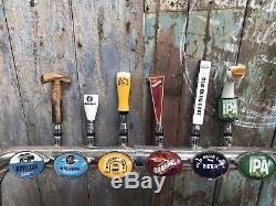 6 Font T Bar Handle Taps Beers Lagers Ciders Bitters Pumps Man Cave home bar