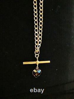 9 ct. Gold Necklace with T -Bar