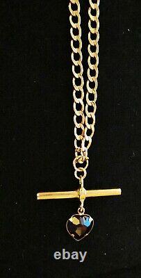 9 ct. Gold Necklace with T -Bar