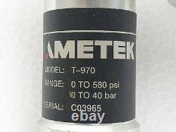 AMETEK T-970 Pressure Calibrator Pump 580 psi / 40 bar Portable Pneumatic Tester