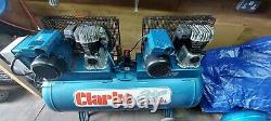 Air Compressor. Clarke SE29D270 Air Compressor 28CFM 10 bar twin cylinder pumps