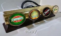 Angram 4 beer lager drink lowline pump tap brass home T BAR FONT LIGHT mancave