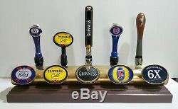 Angram 5 beer lager drink pump tap home pub T bar font light brass mancave