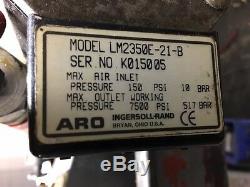 Aro Piston Pump Unit, LM2350E-21-B, 150 psi Input, Max Output 7500 psi 517 Bar