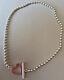 Authentic Gucci Boule Heart T Bar Necklace 925 Sterling Silver Necklace 15.5