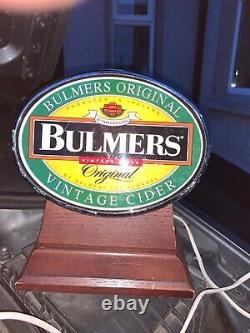 BULMERS cider Illuminated Bar Top Pub Pump Font Sign Advertising Beer Light