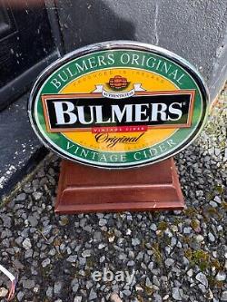 BULMERS cider Illuminated Bar Top Pub Pump Font Sign Advertising Beer Light