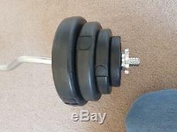 Barbell Weight Set / Body Pump / Weight Bar / 8 x Plates Included / Hardly Used