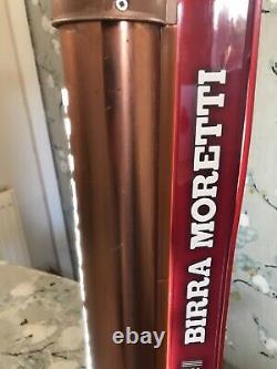 Birra Moretti Light Up Beer Pump With Drip Tray. Rare. Home Bar Mancave