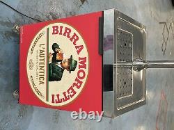Birra Moretti david classic green kegerator home bar man cave beer pump Used
