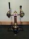Brass 2 Product Illuminated Vintage style T Bar beer pump, tap, font, home