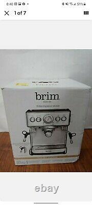 Brim 19 Bar Espresso Maker, High Pressure, Italian Pump, 1250 Watt Thermocoil