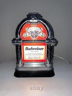 Budweiser Illuminated Bar Top Pub Pump Font Sign Advertising Beer Light