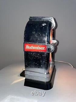 Budweiser Illuminated Bar Top Pub Pump Font Sign Advertising Beer Light