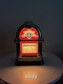 Budweiser Illuminated Bar Top Pub Pump Font Sign Advertising Beer Light