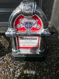 Budweiser Illuminated Bar Top Pub Pump Font Sign Advertising Beer Light