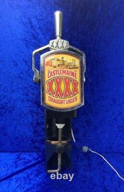 Castlemaine XXXX Lager Beer Tower Font Home Bar Pump Tap Breweriana Pub Man Cave