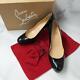 Christian Louboutin pumps black EU38.5 US8.5 red sold lady shoes date office bar