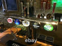 Chrome 5 font T bar beer pump