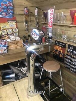 Chrome Coors Beer Tap/Pump Full Set Up Mobile Bar Man Cave Outside Bar