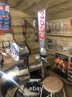 Chrome Coors Beer Tap/Pump Full Set Up Mobile Bar Man Cave Outside Bar