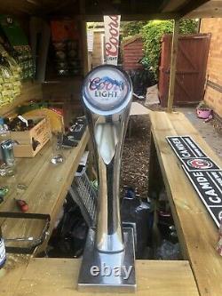 Coors Light Beer Pump Full Set Up Mobile Bar Man Cave Outside Bar
