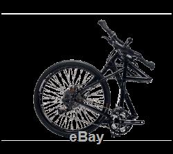 Dahon Cadenza P18 Folding Bike, Black, 18 frame, 26 wheels, Jones Bars