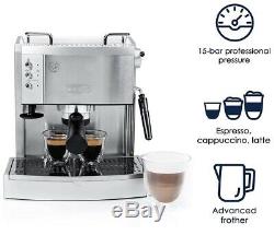 DeLonghi Ec702 15 Bar Pump Driven Espresso Latte and Cappuccino Maker Stainless