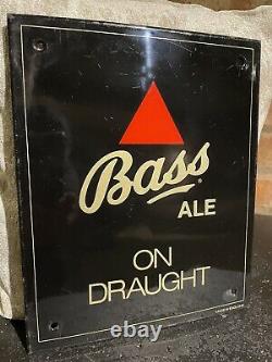 Enamel Sign Bass Ale Advertising Pub Bar Man Cave Beer Pump Not Guiness Sign A1