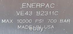 Enerpac Ze5420swe050 Electric Hydraulic Pump, Sol. Val, Lcd, 700 Bar 380-415v