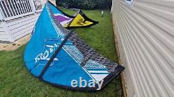 Full Kitesurfing kit 2x kites and bars/ harness/board/lifejacket/pump/bags
