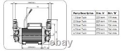 Fully Serviced Stuart Turner Monsoon 2 Bar Twin Shower Pump Positive 46415 3