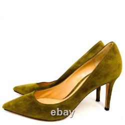 Gianvito Rossi pointed toe pumps Size 38 80mm khaki women heels casual party bar