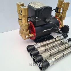 Grundfos Amazon STP-4.0 B Brass Twin Heavy Duty 4.0 Bar Shower Pump 96787471