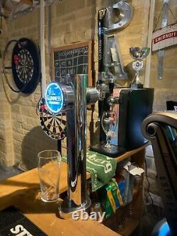 Guinness Chrome Beer pump bar font man cave bar