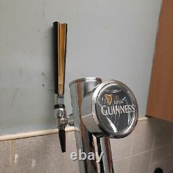 Guinness Chrome Beer pump bar font man cave bar or home bar with drip tray